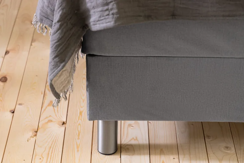 Ella Kontinentalsäng 90x200cm - Grå/Sammet - Möbler - Säng - Kontinentalsäng