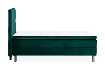 Ella Kontinentalsäng 90x200cm - Grön/Sammet - Möbler - Säng - Kontinentalsäng