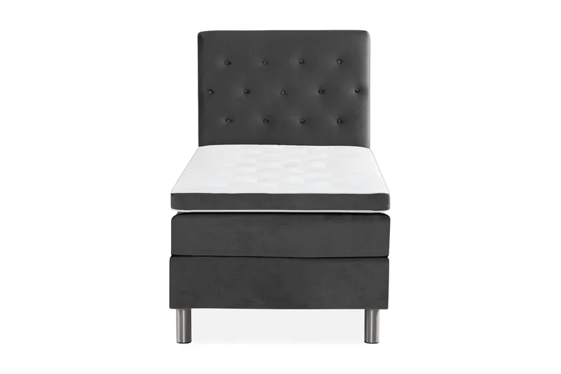 Ella Kontinentalsäng 90x200cm - Mellangrå/Sammet - Möbler - Säng - Kontinentalsäng