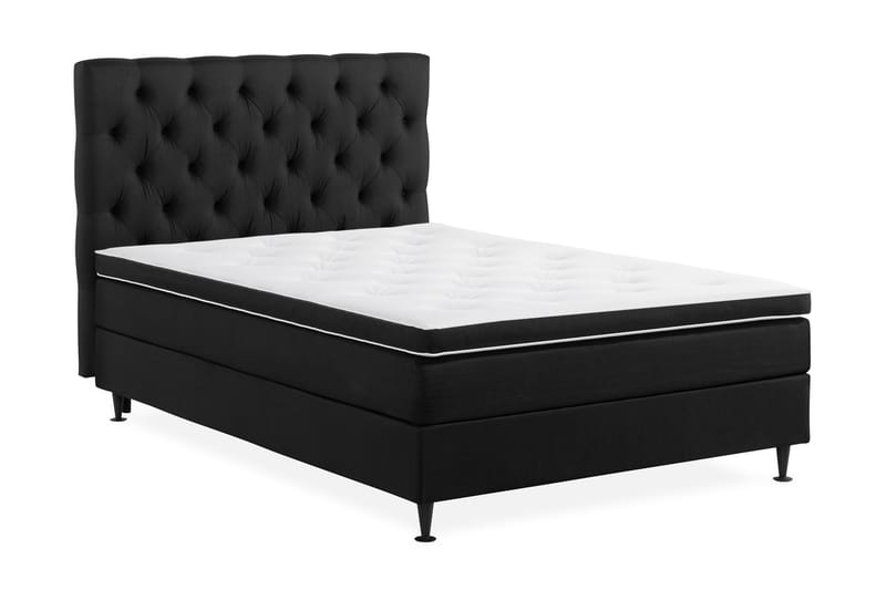 Ella Sängpaket 120x200 cm Djuphäftad Gavel - Svart - Möbler - Säng - Komplett sängpaket