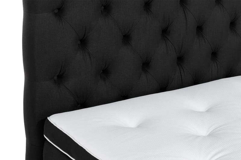 Ella Sängpaket 120x200 cm Djuphäftad Gavel - Svart - Möbler - Säng - Kontinentalsäng