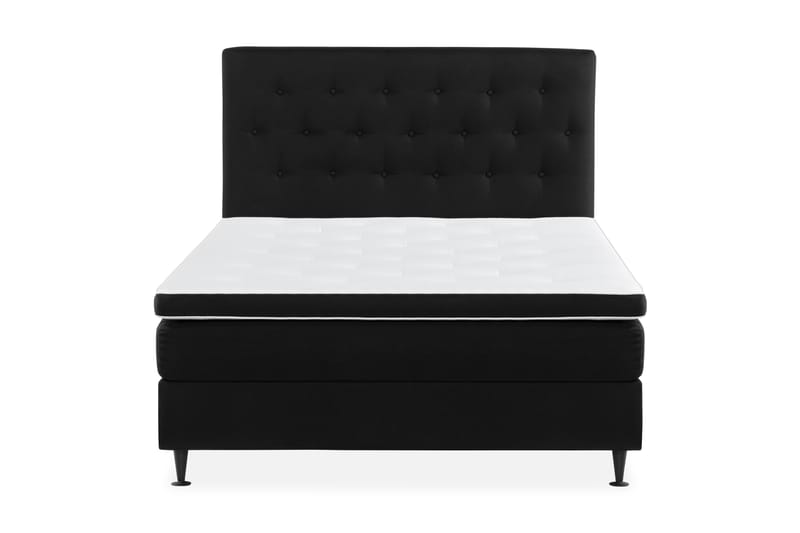 Ella Sängpaket 120x200 cm Knapp Gavel - Svart - Möbler - Säng - Komplett sängpaket
