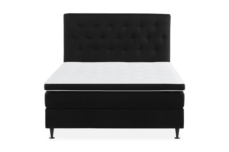 Ella Sängpaket 120x200 cm Knapp Gavel, Svart