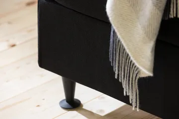 Ella Sängpaket 120x200 cm Rutig Gavel - Svart - Möbler - Säng - Kontinentalsäng