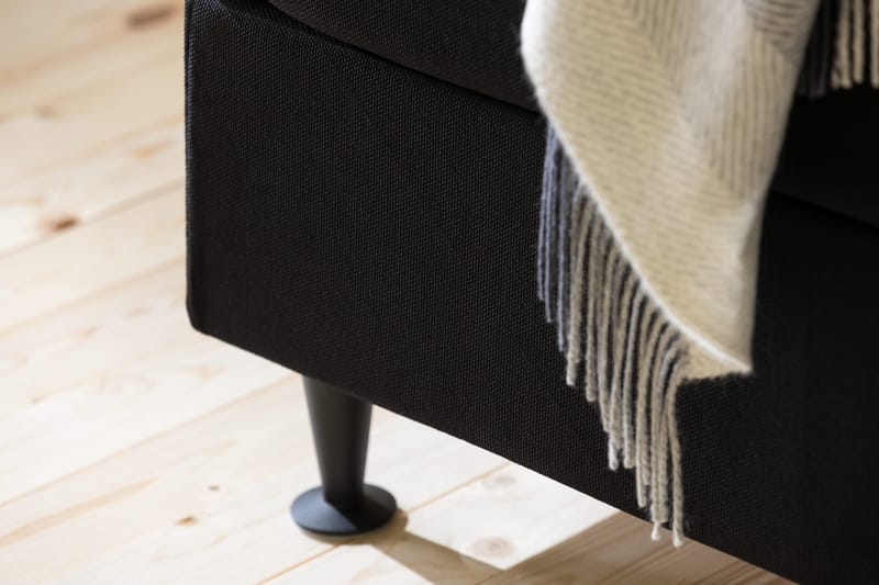 Ella Sängpaket 120x200 cm Rutig Gavel - Svart - Möbler - Säng - Kontinentalsäng