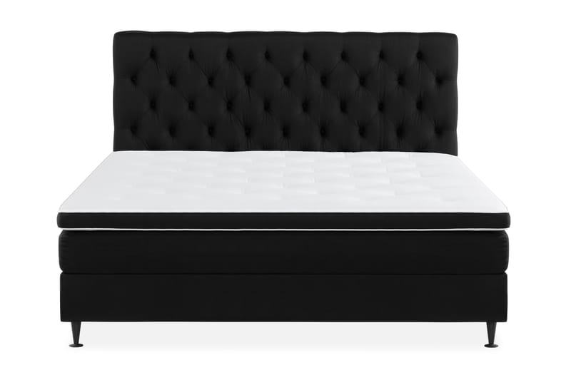 Ella Sängpaket 160x200 cm Djuphäftad Gavel - Svart - Möbler - Säng - Komplett sängpaket