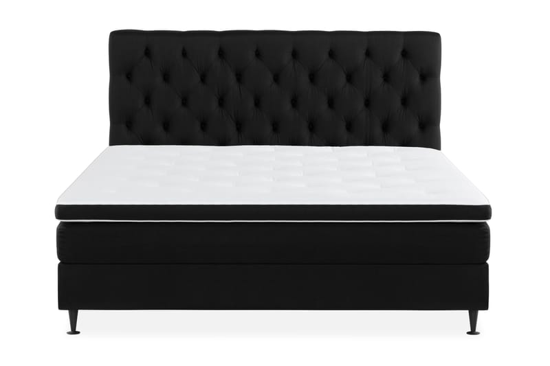 Ella Sängpaket 160x200 cm Djuphäftad Gavel, Svart