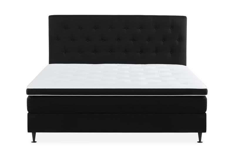 Ella Sängpaket 160x200 cm Knapp Gavel - Svart - M�öbler - Säng - Komplett sängpaket