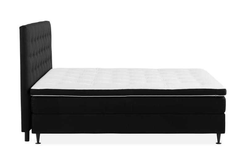 Ella Sängpaket 160x200 cm Knapp Gavel - Svart - Möbler - Säng - Komplett sängpaket