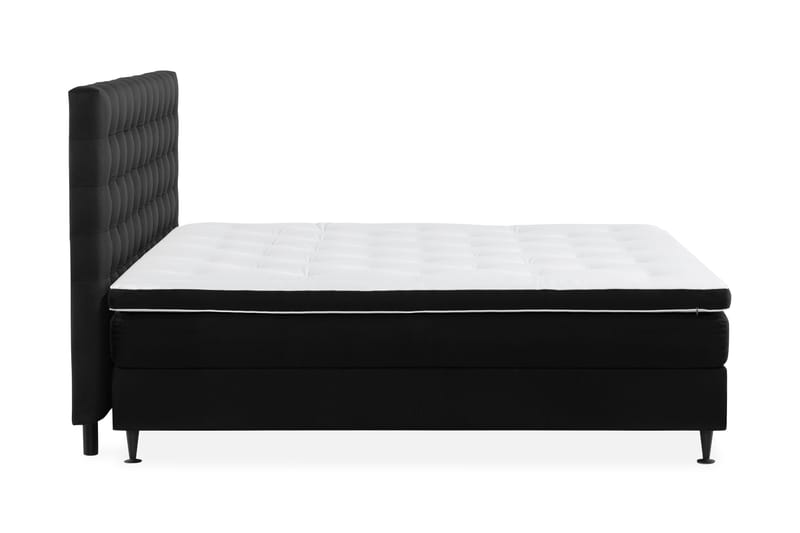 Ella Sängpaket 160x200 cm Rutig Gavel - Svart - Möbler - Säng - Komplett sängpaket
