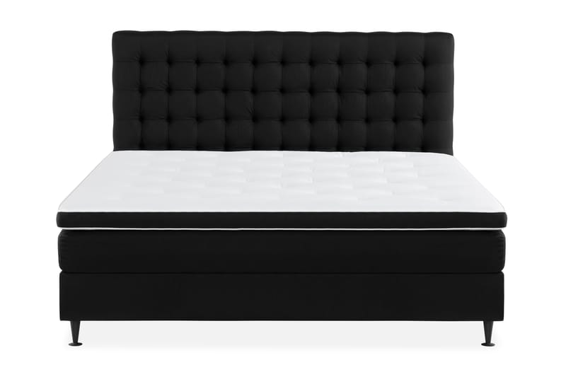 Ella Sängpaket 160x200 cm Rutig Gavel - Svart - Möbler - Säng - Komplett sängpaket