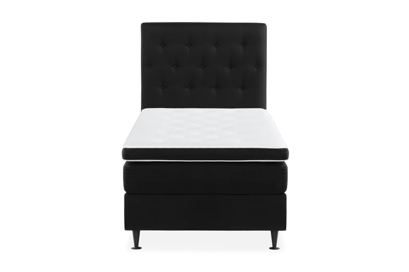 Ella Sängpaket 90x200 cm Knapp Gavel - Svart - Möbler - Säng - Komplett sängpaket