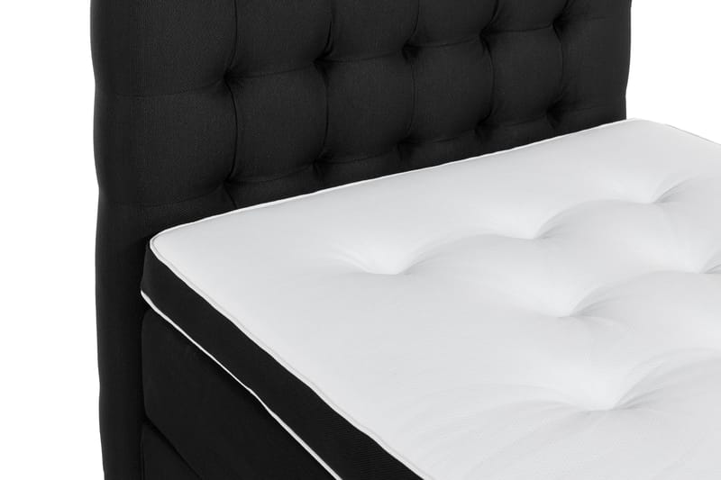 Ella Sängpaket 90x200 cm Rutig Gavel - Svart - Möbler - Säng - Komplett sängpaket