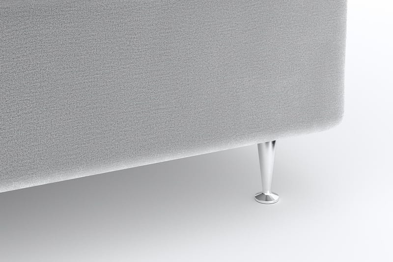 Faylor Lyx Velvet 180x200 cm - Ljusgrå - Möbler - Säng - Kontinentalsäng