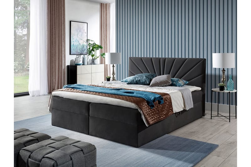 Frusci Kontinentalsäng 160x200 + Bäddmadrass - Möbler - Säng - Kontinentalsäng