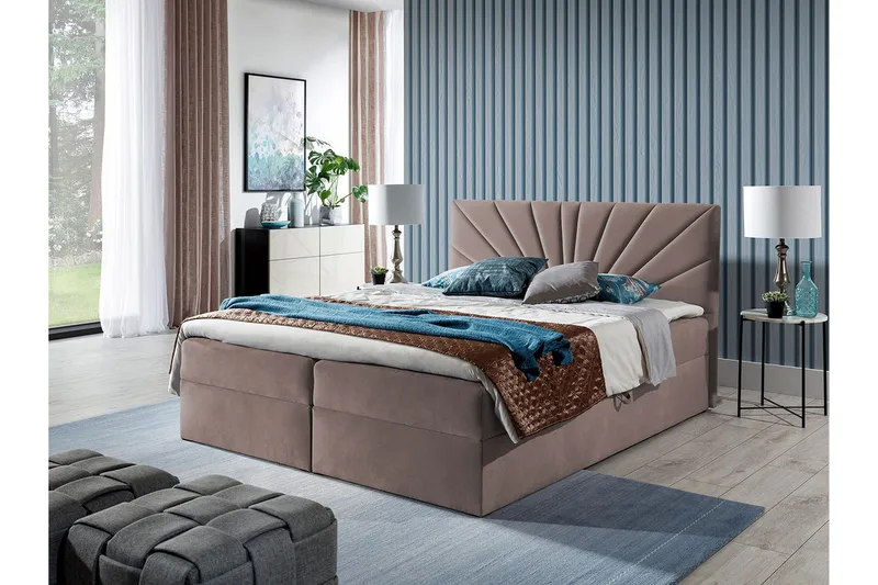 Frusci Kontinentalsäng 180x200 + Bäddmadrass - Möbler - S äng - Kontinentalsäng