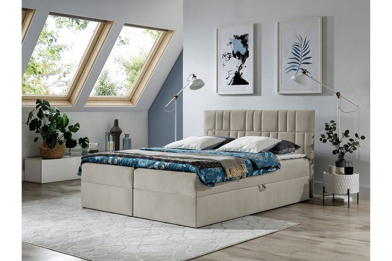 Frusci Kontinentalsäng 180x200 + Bäddmadrass - Möbler - S äng - Kontinentalsäng