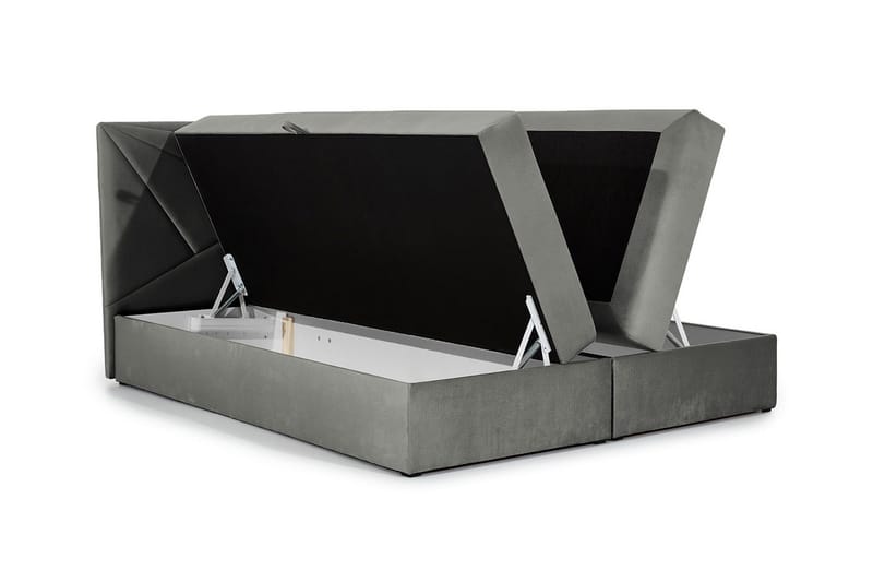 Frusci Sängpaket – Kontinentalsäng 140x200 cm med Sänggavel + Bäddmadrass med Fasthetsgrad Medium - Beige - Möbler - Säng - Kontinentalsäng