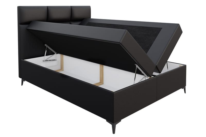 Galtebol Kontinentalsäng 120x200 cm LED-belysning - Vit - Möbler - Säng - Kontinentalsäng