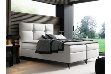 Galtebol Kontinentalsäng 180x200 cm LED-belysning - Vit - Möbler - Säng - Kontinentalsäng