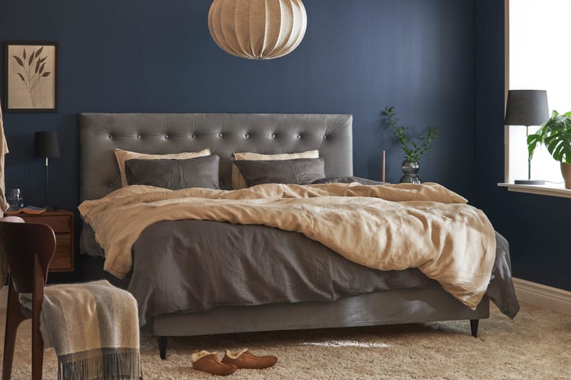 Happy Plus Sängpaket Kontinentalsäng 180x200 cm - Grå - Möbler - Säng - Kontinentalsäng