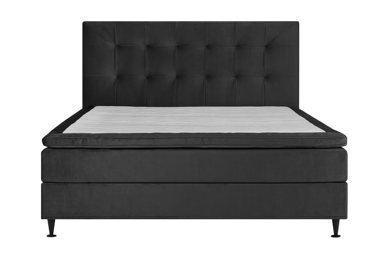 Happy Pluss Sängpaket Kontinentalsäng 160x200 - Mörkgrå - Möbler - Säng - Komplett sängpaket