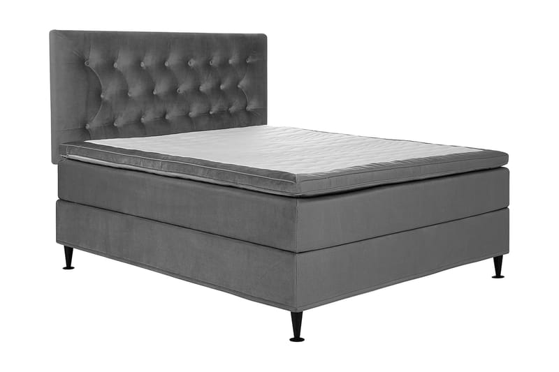 Happy Plus Sängpaket Kontinentalsäng 160x200 cm - Grå - Möbler - Säng - Komplett sängpaket