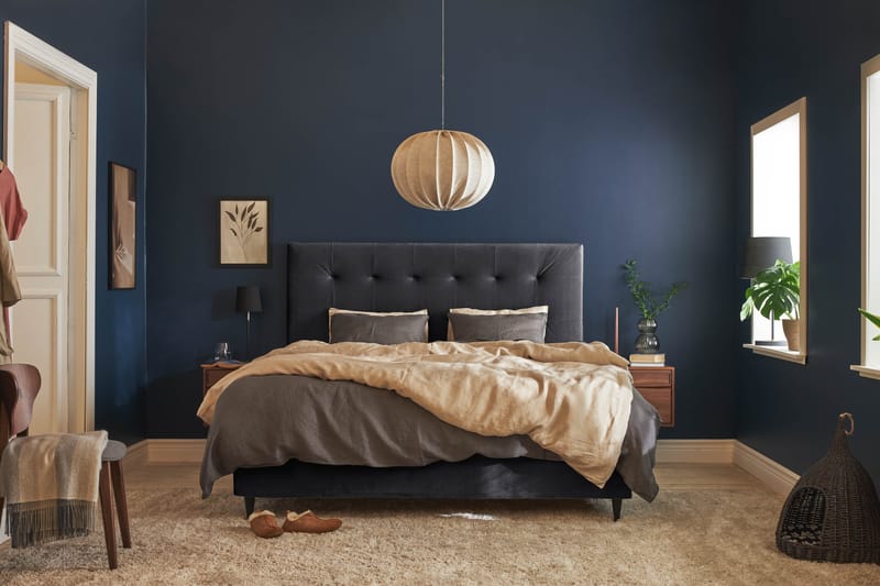 Happy Plus Sängpaket Kontinentalsäng 180x200 cm - Mörkgrå - Möbler - Säng - Komplett sängpaket