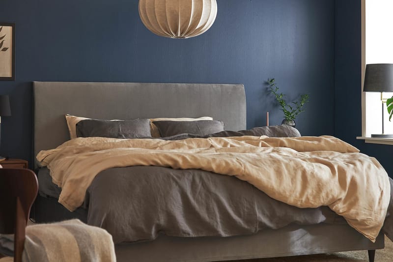 Happy Plus Kontinentalsäng 160x200 - Grå - Möbler - Säng - Komplett sängpaket