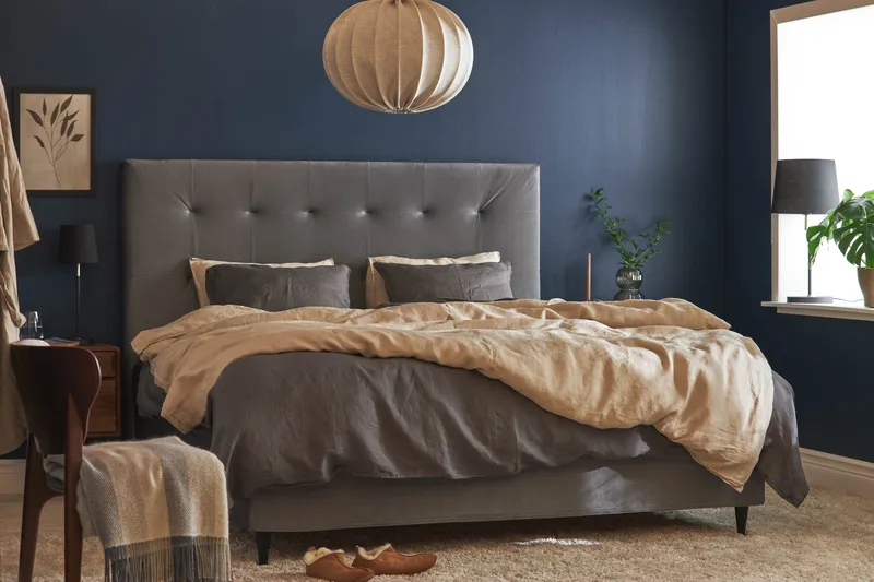 Happy Plus Sängpaket Kontinentalsäng 180x200 cm - Grå - Möbler - Säng - Kontinentalsäng