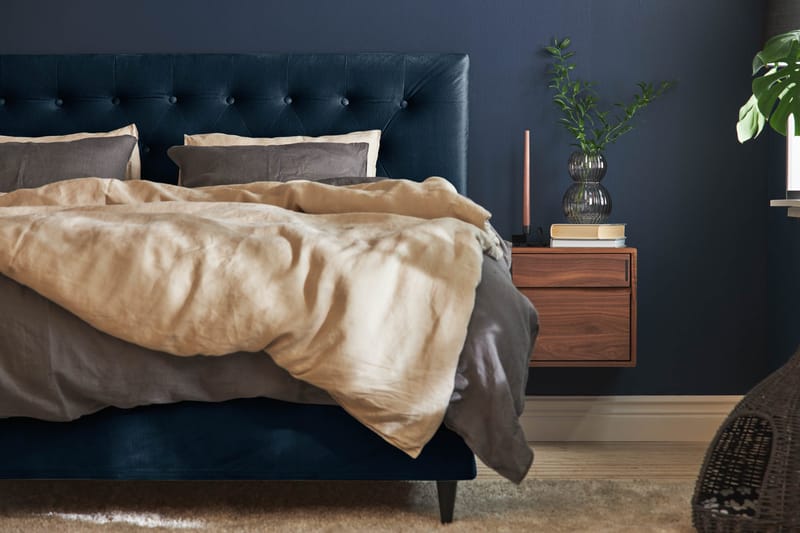 Happy Plus Sängpaket Kontinentalsäng 180x200 cm - Mörkblå - Möbler - Säng - Kontinentalsäng