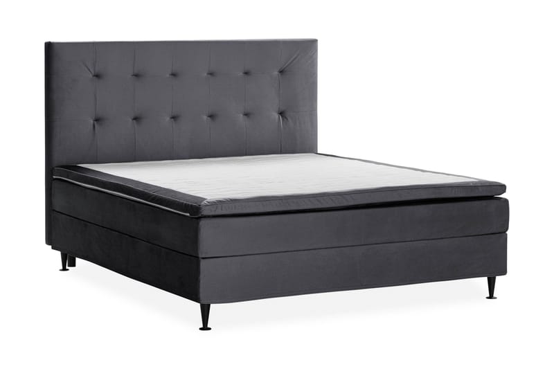 Happy Plus Sängpaket Kontinentalsäng 180x200 cm - Mörkgrå - Möbler - Säng - Kontinentalsäng