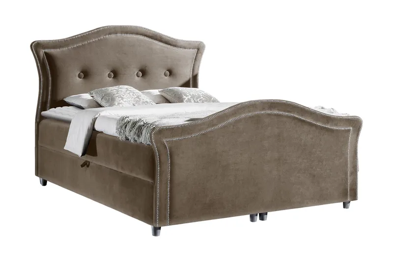 Hestra Lux Kontinentalsäng 200x200 cmBrun - Brun - Möbler - Säng - Kontinentalsäng