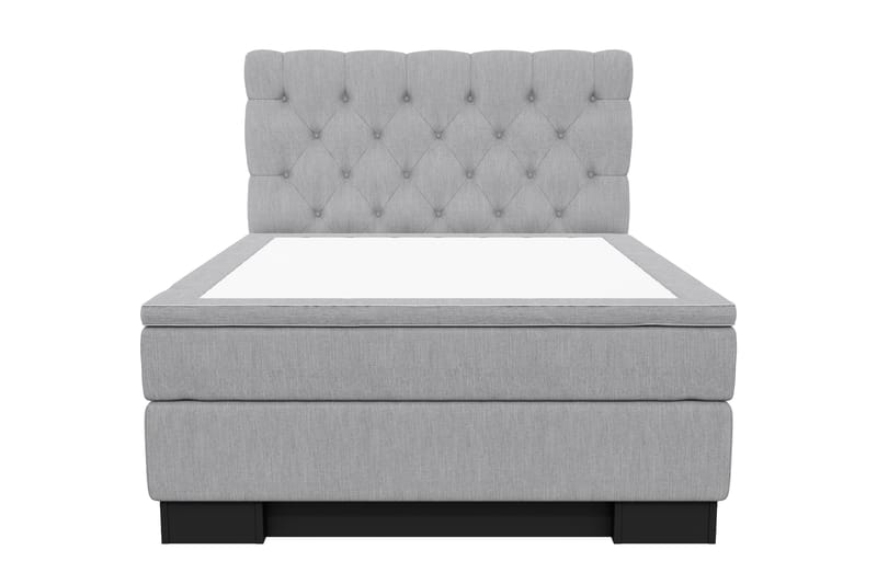 Hilton Lyx Komplett Sängpaket120x210  Ljusgrå - Ljusgrå - Möbler - Säng - Komplett sängpaket