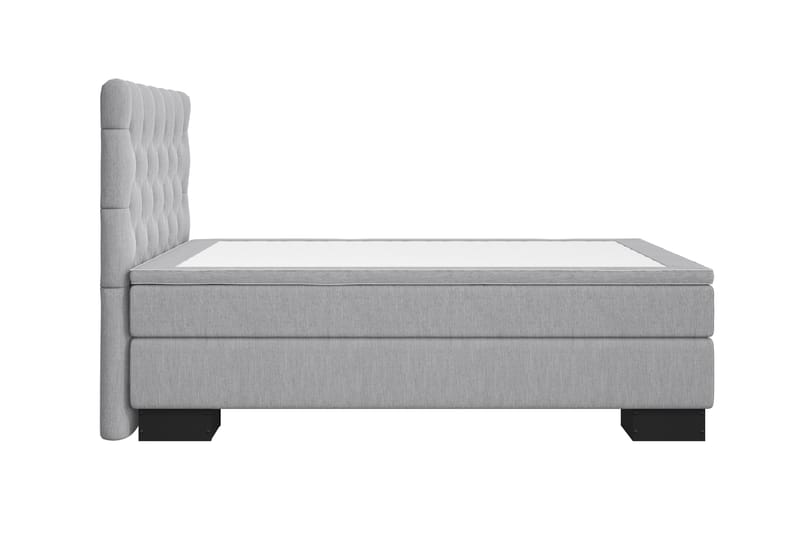 Hilton Lyx Komplett Sängpaket120x210  Ljusgrå - Ljusgrå - Möbler - Säng - Komplett sängpaket