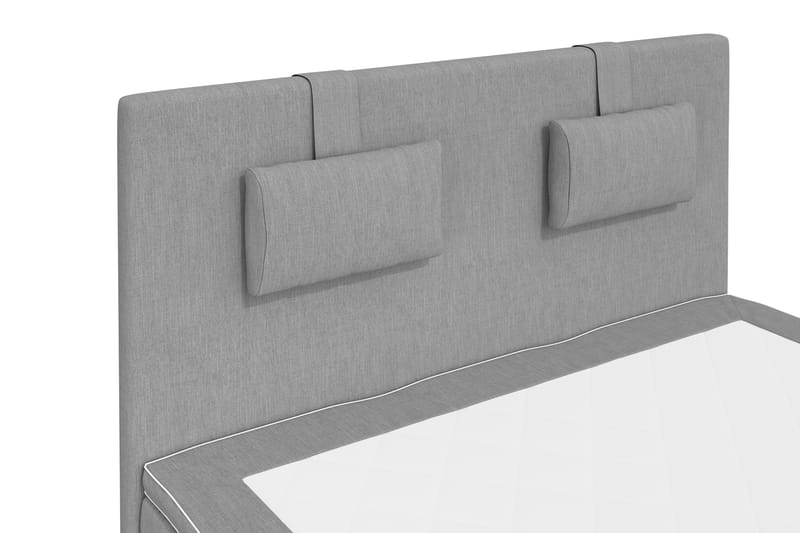 Hilton Lyx Komplett Sängpaket120x210  Ljusgrå - Ljusgrå - Möbler - Säng - Komplett sängpaket