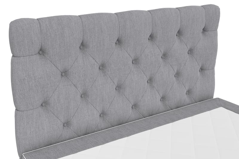 Hilton Lyx Komplett Sängpaket140x200  Ljusgrå - Ljusgrå - Möbler - Säng - Komplett sängpaket