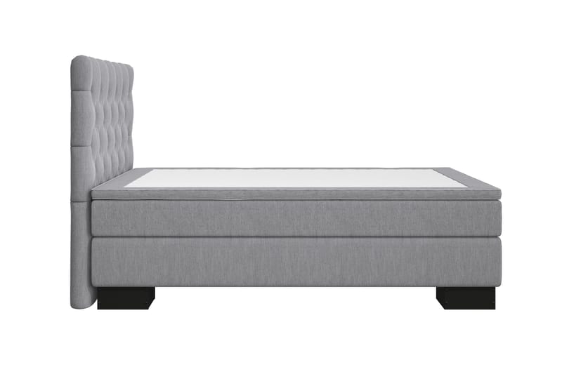 Hilton Lyx Komplett Sängpaket140x210  Ljusgrå - Ljusgrå - Möbler - Säng - Komplett sängpaket