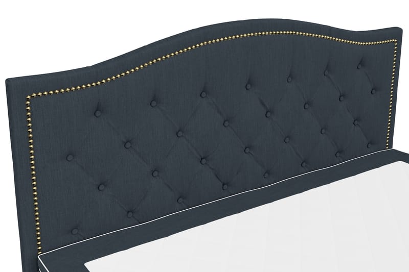 Hilton Lyx Komplett Sängpaket160x200 Amiral Sänggavel - Mörkblå - Möbler - Säng - Komplett sängpaket