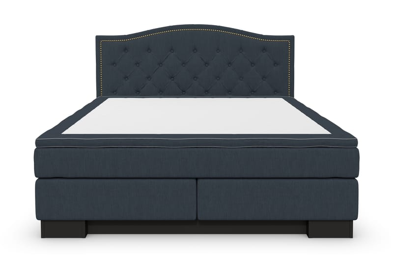 Hilton Lyx Komplett Sängpaket160x200 Amiral Sänggavel - Mörkblå - Dubbelsäng - Komplett sängpaket - Kontinentalsäng