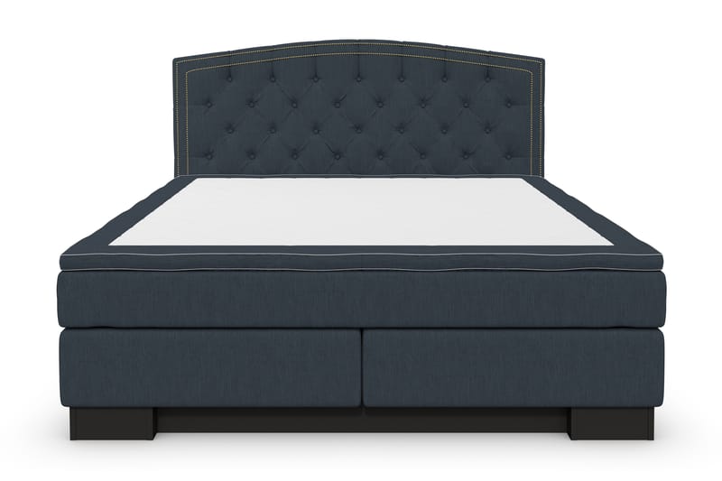 Hilton Lyx Komplett Sängpaket160x200 Amiral Sänggavel - Mörkblå - Möbler - Säng - Komplett sängpaket