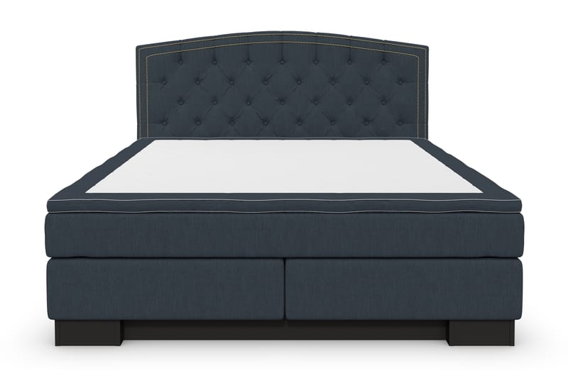 Hilton Lyx Komplett Sängpaket160x200 Amiral Sänggavel - Mörkblå - Komplett sängpaket - Kontinentalsäng - Dubbelsäng