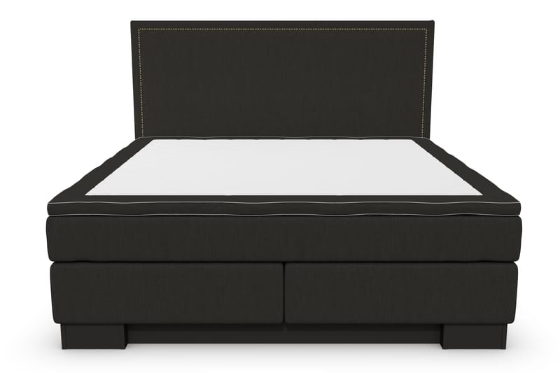 Hilton Lyx Komplett Sängpaket160x200 Amiral Sänggavel Rak - Svart - Möbler - Säng - Komplett sängpaket