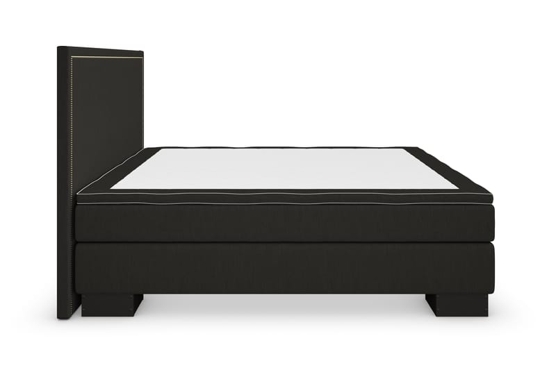 Hilton Lyx Komplett Sängpaket160x200 Amiral Sänggavel Rak - Svart - Möbler - Säng - Komplett sängpaket