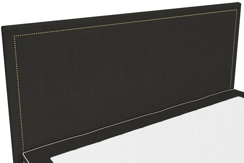 Hilton Lyx Komplett Sängpaket160x200 Amiral Sänggavel Rak - Svart - Möbler - Säng - Komplett sängpaket