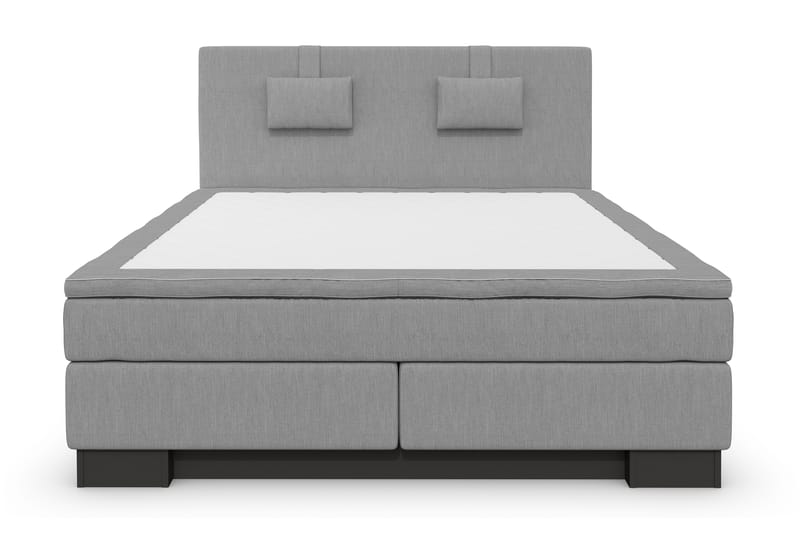 Hilton Lyx Komplett Sängpaket160x200  Ljusgrå - Ljusgrå - Möbler - Säng - Komplett sängpaket