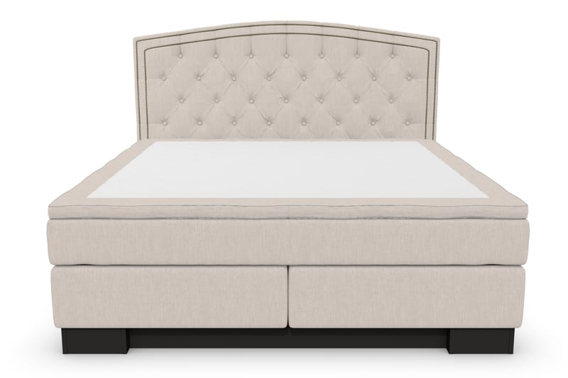 Hilton Lyx Komplett Sängpaket160x210 Amiral Sänggavel - Beige - Komplett sängpaket - Kontinentalsäng - Dubbelsäng