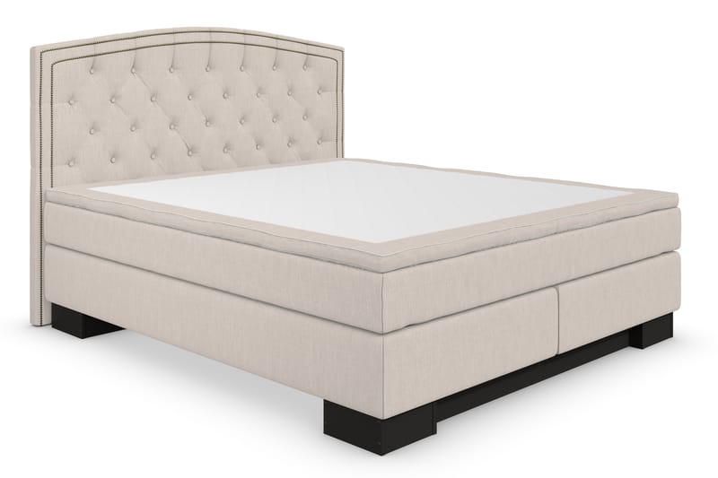 Hilton Lyx Komplett Sängpaket160x210 Amiral Sänggavel - Beige - Komplett sängpaket - Kontinentalsäng - Dubbelsäng