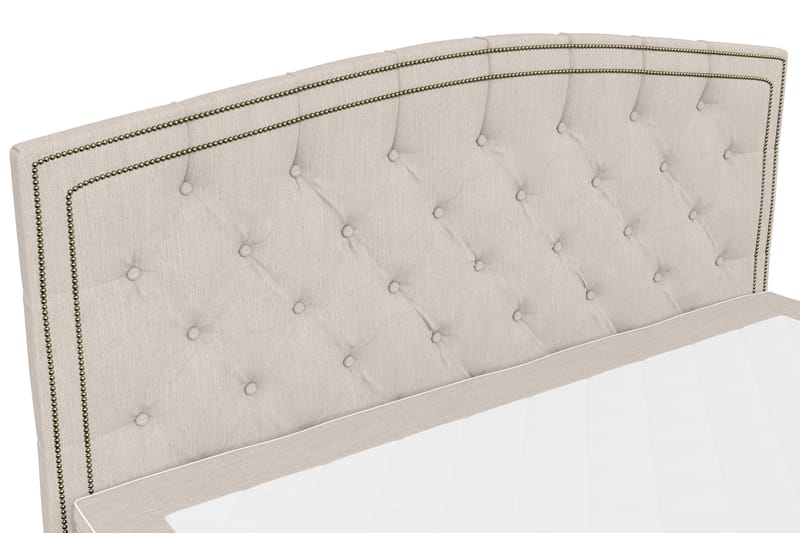 Hilton Lyx Komplett Sängpaket160x210 Amiral Sänggavel - Beige - Möbler - Säng - Komplett sängpaket