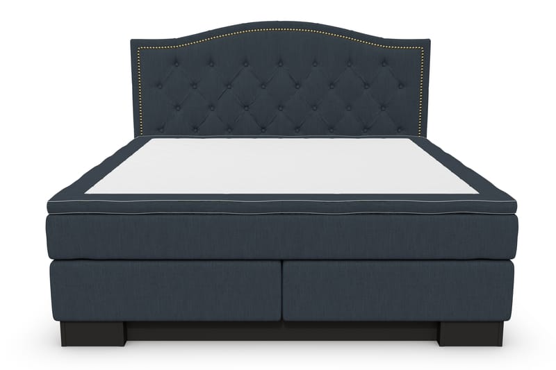 Hilton Lyx Komplett Sängpaket160x210 Amiral Sänggavel - Mörkblå - Komplett sängpaket - Kontinentalsäng - Dubbelsäng